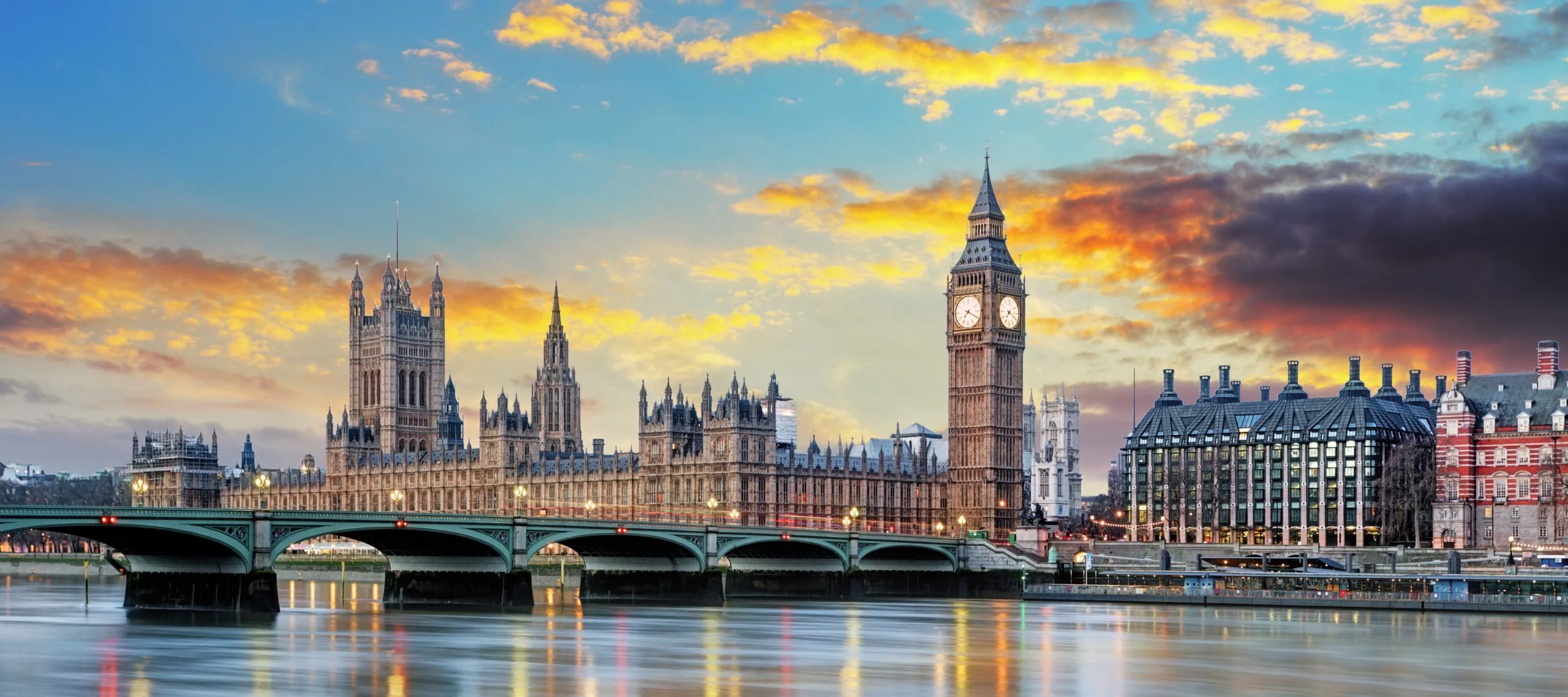 Skyline photo of London, England
