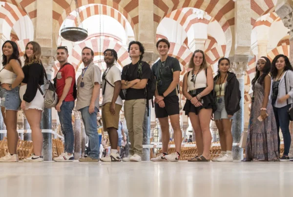 Group of Seville students on an excursion