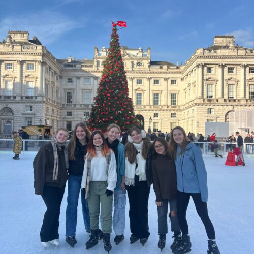 Verto London Students Ice Skating in London