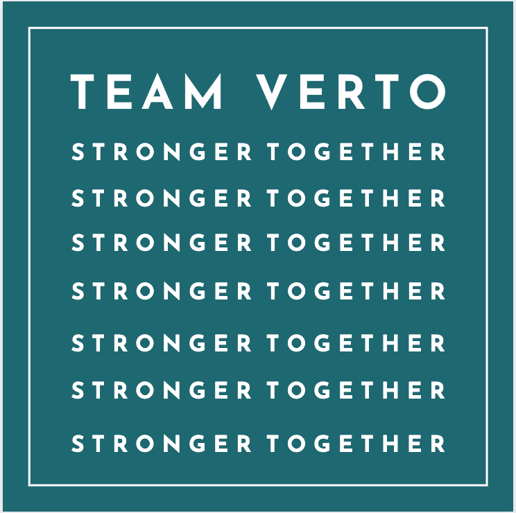 A Message from Verto Leadership: Stronger Together
