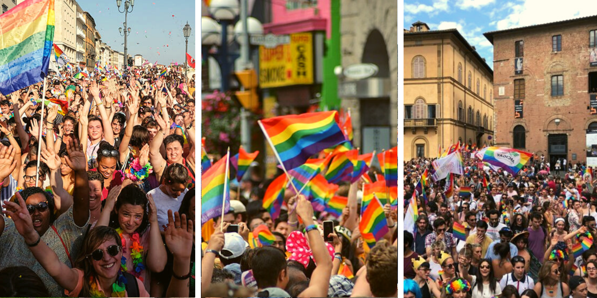 LGBTQ+ Toscana Pride event in Florence, Italy.