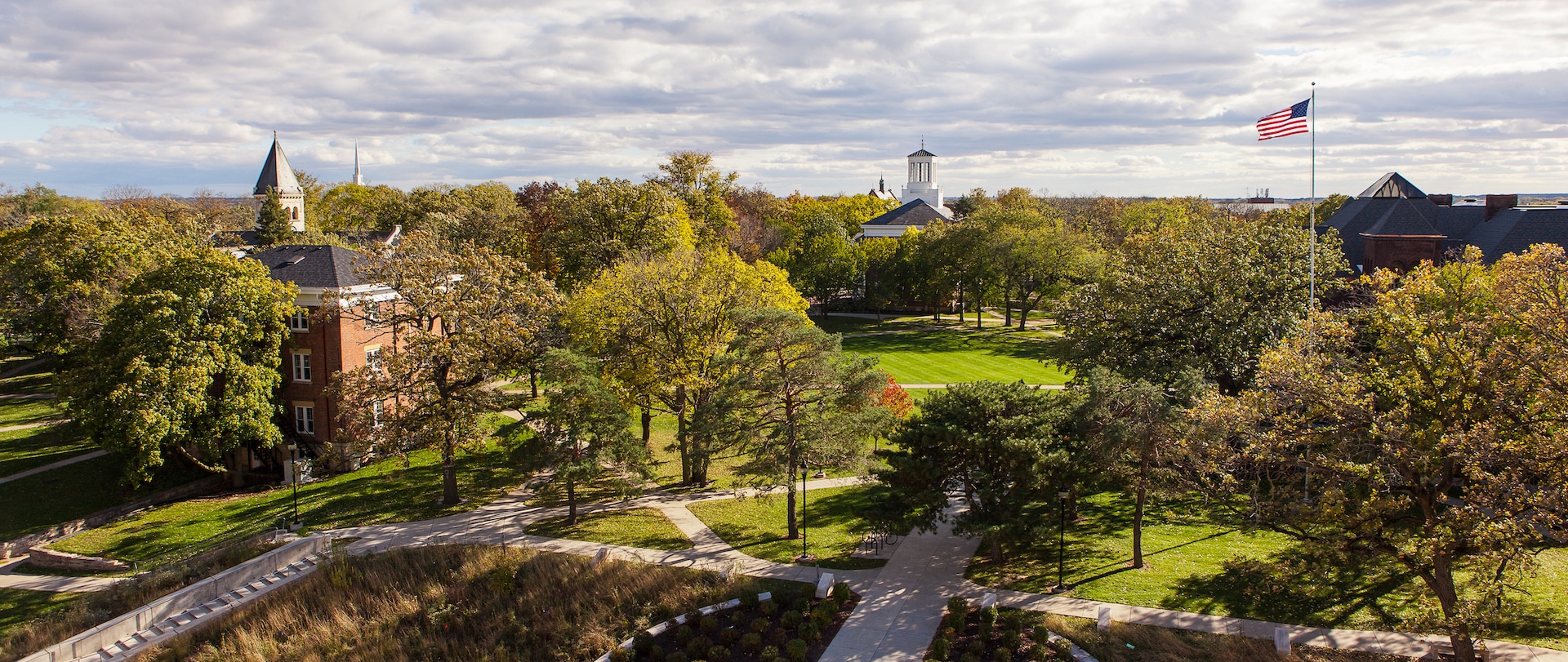 Beloit College campus landscape