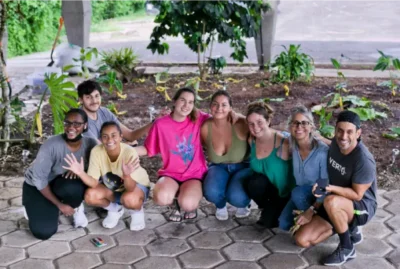 Group of Verto students posing together outdoors