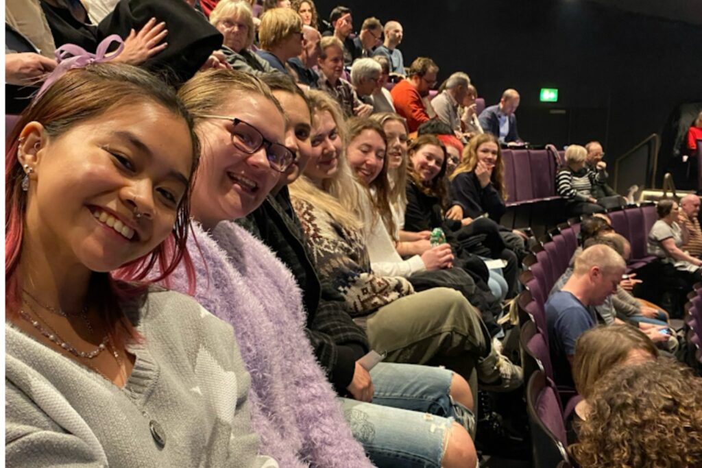 Verto London theater students at a play in the West End. 