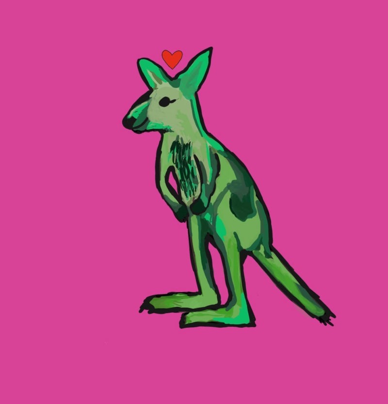 kangaroo art