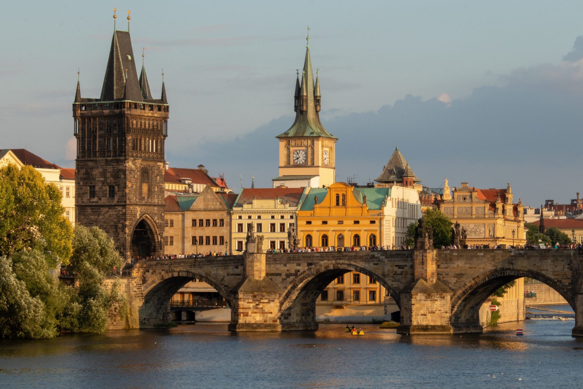 Prague city view. Enjoy views of the beautiful Charles Bridge during your study abroad in Prague.