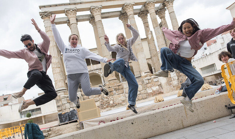 Verto students having fun on a historic excursion