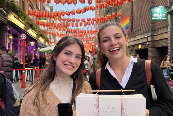 Students in Chinatown in London